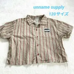 【キッズ】unname supply◇半袖シャツ【120cm】男児 リネン混