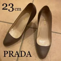 PRADA レディース プラダ シューズ ヒール パンプス モカブラウン