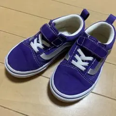 サンフレッチェ観戦に！VANS 紫 スニーカー 16.0cm