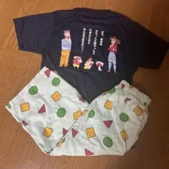 新品　Ｍ　メンズ　クレヨンしんちゃん半袖ルームウェア　パジャマ