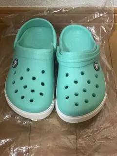crocs キッズ クロッグサンダル グリーン 17.5cm