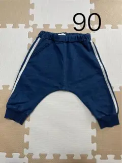 ネイビー サイドストライプ パンツ 90サイズ