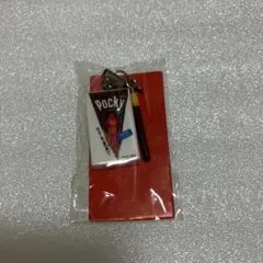 グリコ　チョコレートポッキー　ストラップ　キーホルダー　極細ポッキー