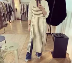 PHEENY ノーカラーコートu0026ワンピース