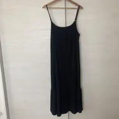 黒キャミソールロングワンピース