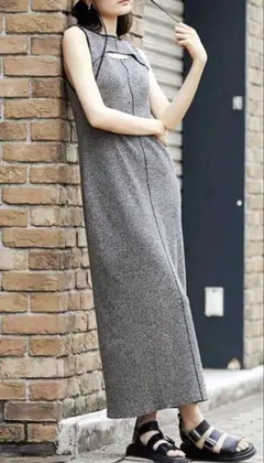 美品！ラグナムーン　カットアウトニットワンピース　2way M