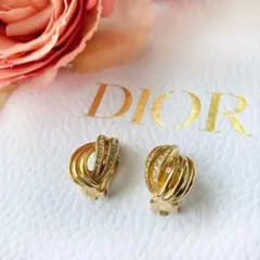 ♡ディオール♡ ヴィンテージ イヤリング ラインストーン