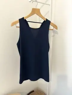 【値下げ】ジュリエ ネイビー ノースリーブ ヨガウェア