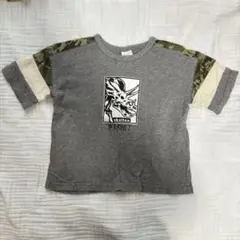 キッズ 半袖Tシャツ 110cm 恐竜 綿100%