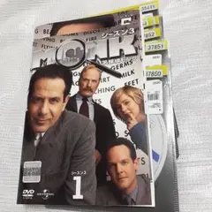 MONK シーズン3 DVD 全8巻 ジャケット2枚のみ　レンタル落ち