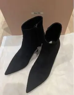 miu miu ミュウミュウ ビジューショートブーツ