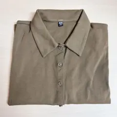 ユニクロ UNIQLO ミニポロシャツ カーキ オリーブ クロップド ショート丈