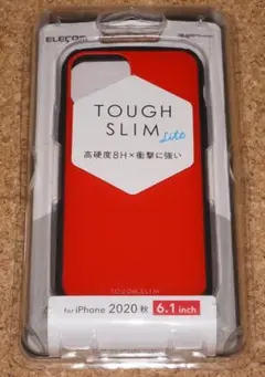新品★エレコム iPhone12/12Pro タフスリムライト レッド