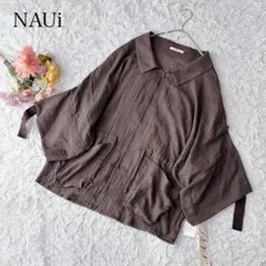 【L】NAUi フィーノライズ　新品タグ付き　ジャケット　ゆったり　ジップアップ
