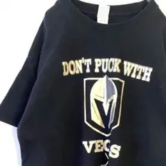 VECS DON'T PUCK WITH Tシャツ L ブラック 黒 古着