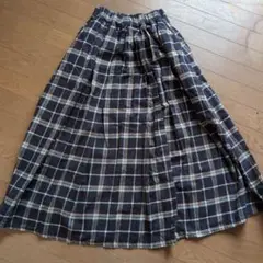 DMG チェック柄 ロングスカート