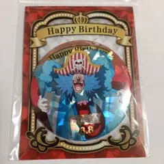 ワンピース バースデーイニシャルホログラム缶バッジ
