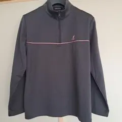 KANGOL SPORTS ハーフジップジャージ レディース L サイズ　グレー