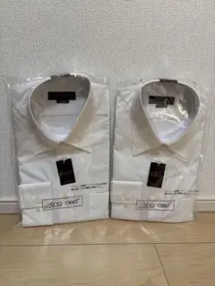 ◎新品未使用品 ホワイトビジネスシャツ 2枚セット 40-82