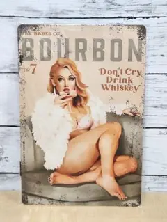 【新品】Lady drinking bourbon✩ヴィンテージ✩レトロ