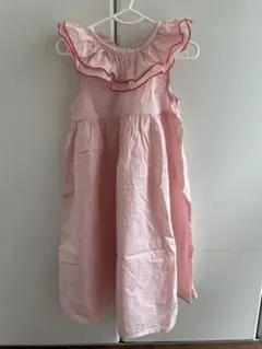 韓国子供服　ggoware ピンク フリル ノースリーブワンピース S