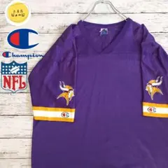Champion チャンピオン NFL ミネソタ・バイキングス ゲームシャツ 紫
