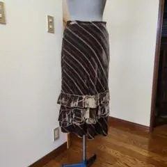 トリコットシックベルベットスカート！秋冬物未使用品