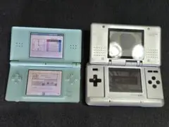 【ジャンク】Nintendo DS lite　アイスブルー　初代DS　2点