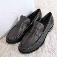未使用級✨コス クラシックペニーローファー 革靴 黒 現行 ビジネス 37