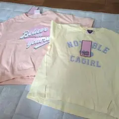 Tシャツ2枚セット（ピンク・イエロー）