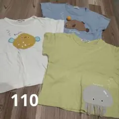 mimorando 海の生き物 Tシャツ 110サイズ 3枚セット