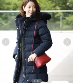 Demi-Luxe BEAMS フォックスダウンコート 38