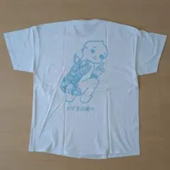 かずき山盛り ぎょうちゅう検査 Tシャツ ホワイト XL