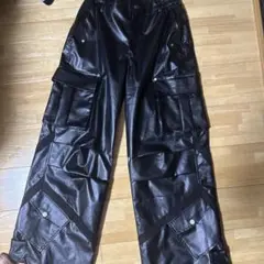 wshot レザーパンツ　ストリート　ラッパー