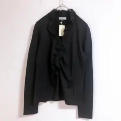 【新品】【style come】（M）フリル付き長袖カットソー/きれいめコーデ