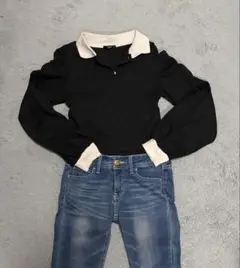 配色トップス