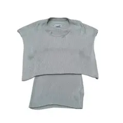rito structure/レイヤード/ノースリブニット/GRY/無地/