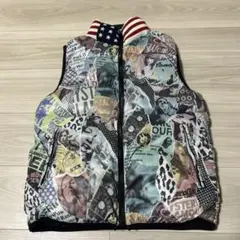 ヒステリックグラマー リバーシブルダウンベスト