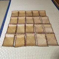 新品未使用　20枚セット　竹　置物　コースター