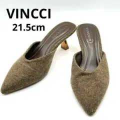 美品 VINCCI ヴィンチ ミュール サンダル スゥエード サイズ21.5cm