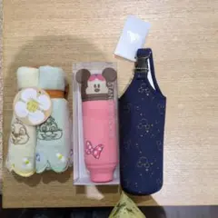 ディズニーストア夏祭りくじ2025 ペンケース　ペットボトルホルダー　タオル