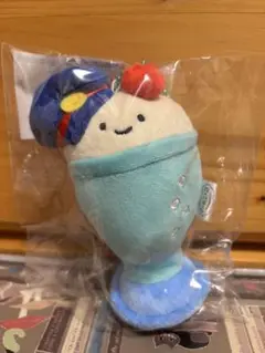 にっこりーノ　メロンソーダ　車掌　ぬいぐるみキーホルダー