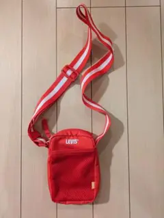LEVI'S レッド メッシュショルダーバッグ