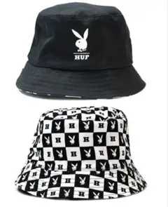 HUF Playboy チェック バケットハット