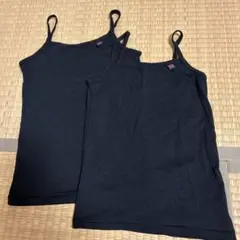 しまむらブラックキャミソール 2枚セット