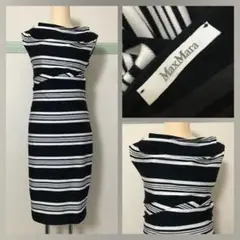 【最高級白タグ】MaxMara マックスマーラ フォーマル 美シルエット ドレス