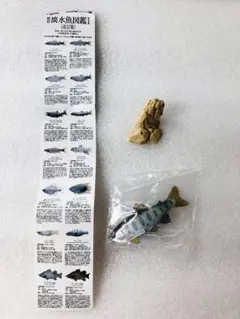 未使用　ユージン　原色淡水魚図鑑Ⅰ　【改訂版】　ヤマメ　フィギュア