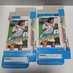 スーパーファミコン　伊達公子のバーチャルテニス　箱のみ　２枚