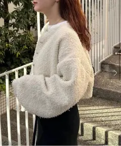 mystic ミニフリンジカーディガン