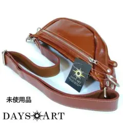 【未使用品】 DAYSART ボディバッグ レザー 本革 ブラウン